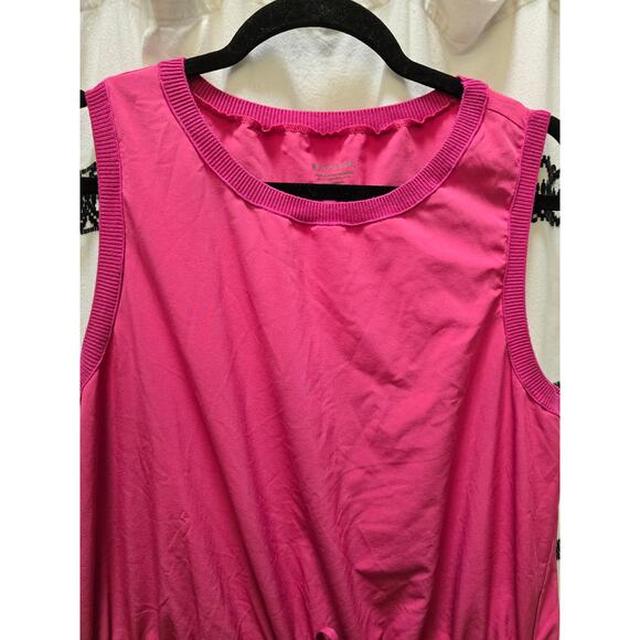 Athleta pink athleisure/athletic dress waist drawstring cinching size large - Picture 6 of 10